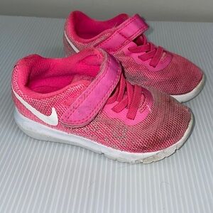 Nike flex pink running shoes toddler girls size 6C